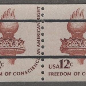 Scott# 1816a "LIBERTY TORCH" MNH VERTICAL PRECANCEL COIL PAIR