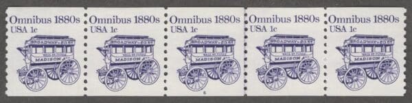 Scott# 1897 "OMNIBUS" MNH PNC5, PLATE#6 WITH LINE PAIR, NICELY CENTERED