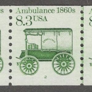Scott# 2128 AMBULANCE MNH PNC5 PLATE# 2, NICELY CENTERED