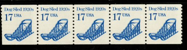 Scott# 2135 "DOG SLED" MNH PNC5, PLATE# 2, NICELY CENTERED