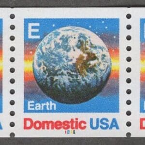 Scott# 2279 "E RATE - EARTH" MNH PNC3, PLATE #1211, NICELY CENTERED
