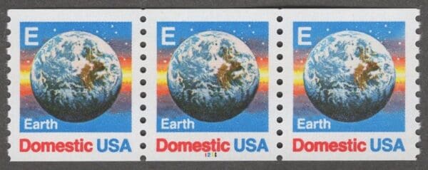 Scott# 2279 "E RATE - EARTH" MNH PNC3, PLATE #1211, NICELY CENTERED