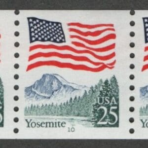 Scott# 2280a "FLAG-YOSEMITE" MNH PNC5, PLATE # 10, NICELY CENTERED