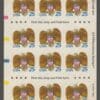 Scott# 2431a "EAGLE & SHIELD" UNFOLDED BOOKLET PANE (18) MNH, P# A1111