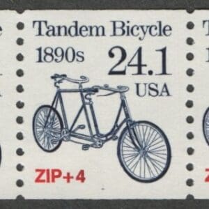 Scott# 2266 "TANDEM BICYCLE" TRANSPORTATION SERIES MNH PNC5, P#1