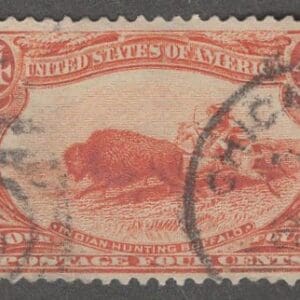 Scott# 287 TRANS-MISSISSIPPI USED, CHICAGO CDS CANCEL * CHOICE *
