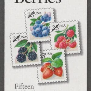 Scott# BK276a, 3301a,b,c "FRUIT BERRIES" (1999) UNEXPLODED BOOKLET (15)
