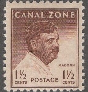 Scott# 137 CANAL ZONE "MAGOON" MNH SINGLE, NICELY CENTERED
