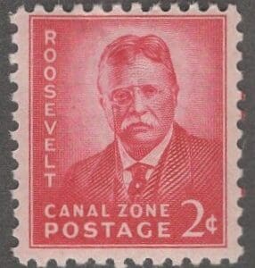 Scott# 138 CANAL ZONE "ROOSEVELT" MNH SINGLE, NICELY CENTERED