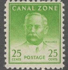 Scott# 140 CANAL ZONE "JOHN F WALLACE" MNH SINGLE, NICELY CENTERED