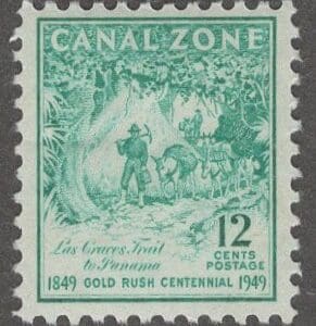 Scott# 144 CANAL ZONE "GOLD RUSH CENTENNIAL" MNH SINGLE