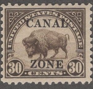 Scott# 79 CANAL ZONE "BISON" MINT, NICELY CENTERED