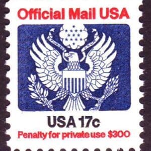 Scott# O130 "OFFICIAL MAIL" MNH SINGLE, NICELY CENTERED