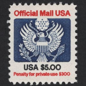 Scott# O133 "OFFICIAL MAIL" MNH SINGLE, NICELY CENTERED