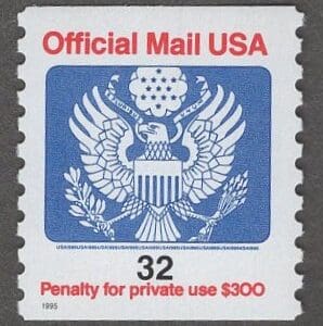 Scott# O153 "OFFICIAL MAIL" MNH SINGLE, NICELY CENTERED
