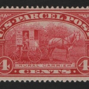 Scott# Q4 "PARCEL POST - RURAL CARRIER" MNH, VERY NICELY CENTERED