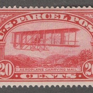 Scott# Q8 "PARCEL POST - MAIL PLANE" MINT, NICELY CENTERED