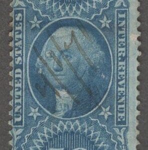 Scott# R60 "ORIGINAL PROCESS" USED REVENUE, PEN CANCEL