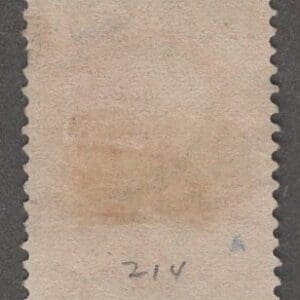 Scott# 214 "WASHINGTON" BOSTON DOUBLE OVAL CANCEL, NICELY CENTERED - Image 2