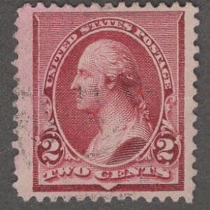Scott# 219D "WASHINGTON" USED WITH A LITE CANCEL