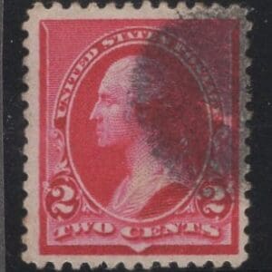 Scott# 220 "WASHINGTON" OBLITERATION CANCEL, NICELY CENTERED