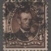 Scott# 222 "LINCOLN" USED, NONDESCRIPT CANCEL, WELL CENTERED
