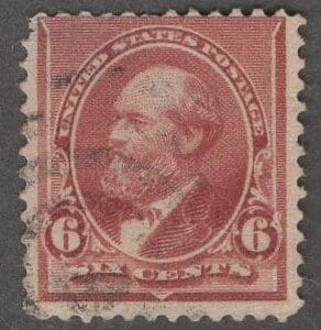 Scott# 224 "GARFIELD" LITE CANCEL, NICELY CENTERED *SEE DETAILS*