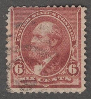 Scott# 224 "GARFIELD" LITE CANCEL, NICELY CENTERED *SEE DETAILS*