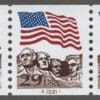 SCOTT 2523A "MT RUSHMORE" MNH DARK BROWN, PNC5 PLATE # A22211
