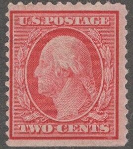 Scott# 332 "WASHINGTON" MNH DLWK, PERF 12, MARGIN SINGLE
