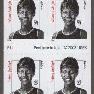 Scott# 3436d "WILMA RUDOLPH" UNFOLDED BOOKLET (10) P# P11