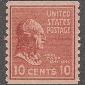 Scott# 847 "JOHN TYLER-PRESIDENTIAL SERIES" COIL SINGLE, MNH