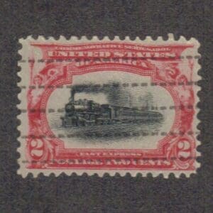 Scott# 295 PAN AMERICAN USED-BROKEN LINES CANCEL-NICELY CENTERED