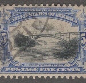 Scott# 297 "PAN AMERICAN - BRIDGE at NIAGARA FALLS" USED