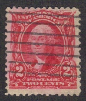 Scott# 301 "GEORGE WASHINGTON" ORNATE DESIGN, USED