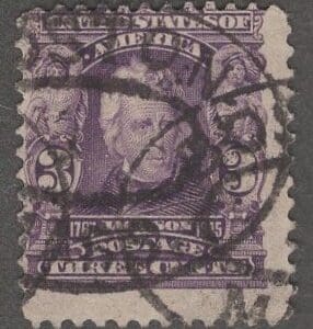 Scott# 302 "JACKSON" ORNATE DESIGN, USED * SEE DETAILS *