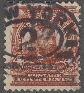 Scott # 303 "GRANT" ORNATE DESIGN SERIES, USED * SEE DETAILS *