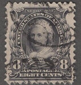 Scott # 306 "MARTHA WASHINGTON" USED, CDS CANCEL, NICELY CENTERED