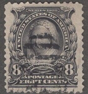 Scott # 306 "MARTHA WASHINGTON" USED, DUPLEX CANCEL