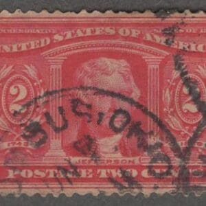 Scott# 324 "JEFFERSON" LOUISIANA PURCHASE, COLUMBUS OH CDS CANCEL