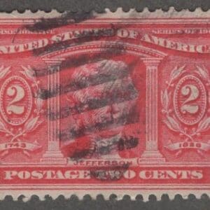 Scott# 324 "JEFFERSON" LOUISIANA PURCHASE, DUPLEX & CDS CANCELS