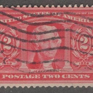 Scott# 324 "JEFFERSON" LOUISIANA PURCHASE, FLAG CANCEL