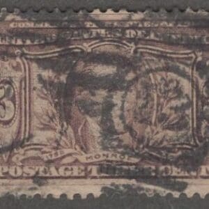 Scott# 325 "MONROE" LOUISIANA PURCHASE, USED, DUPLEX CANCEL