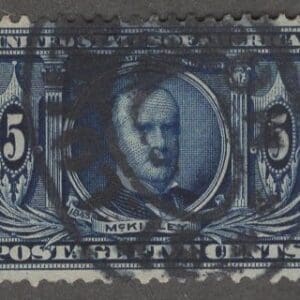 Scott# 326 "WILLIAM McKINLEY" SAINT LOUIS DOUBLE OVAL CANCEL
