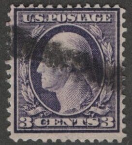 Scott# 333 "WASHINGTON" USED DLWK, PERF 12, SON CANCEL