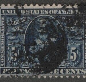 Scott# 330 "JAMESTOWN ISSUE - POCAHONTAS" USED, SON CANCEL