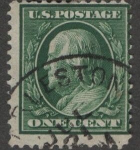 Scott# 331 "FRANKLIN" USED WITH A CHARLESTON SC. CDS CANCEL
