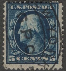 Scott# 335 "WASHINGTON" USED, NEW YORK GPO DOUBLE OVAL CANCEL