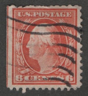 Scott# 336 "WASHINGTON" USED, FLAG CANCEL, NICELY CENTERED