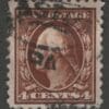 Scott# 334 "WASHINGTON" USED, DBL OVAL CANCEL, NICELY CENTERED